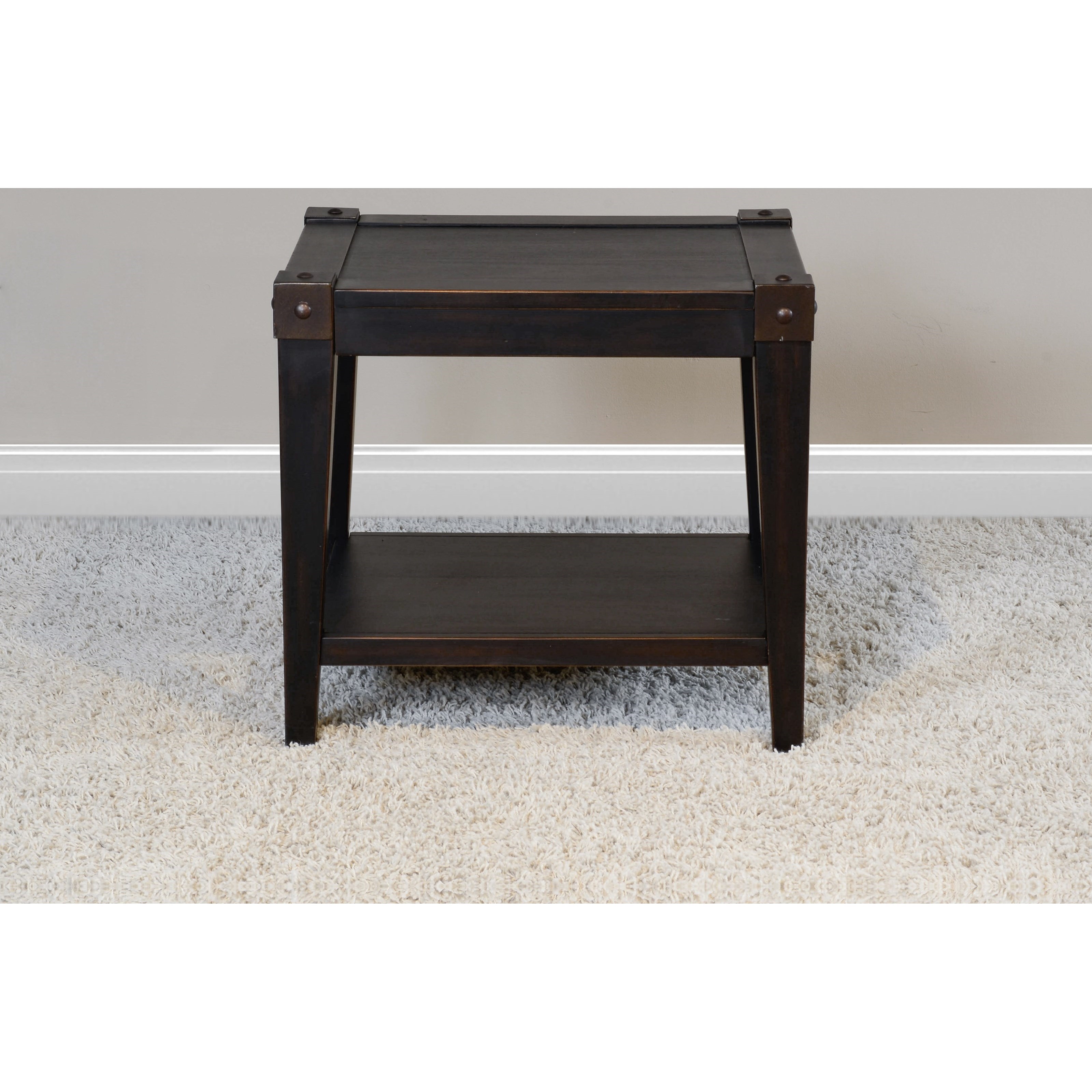 Sunny Designs Seal Beach End Table with Lower Shelf Conlin's